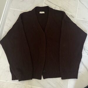 James Street Co Brown Knit Sweater
